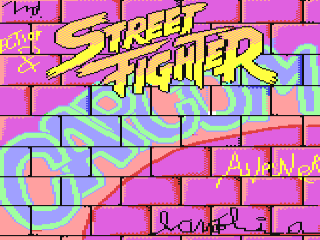 Street Fighter [KIXX Disc Version] title screen for Commodore 64
